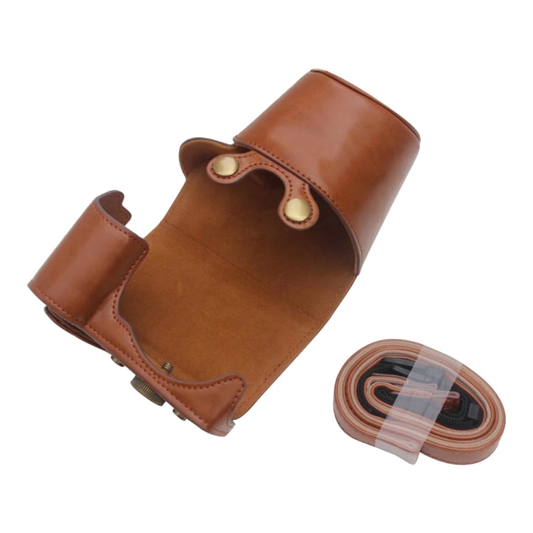 Full Body Camera PU Leather Case Bag for Sony ZV-E10(Coffee) - free shipping - PMC TechLife - Order now!