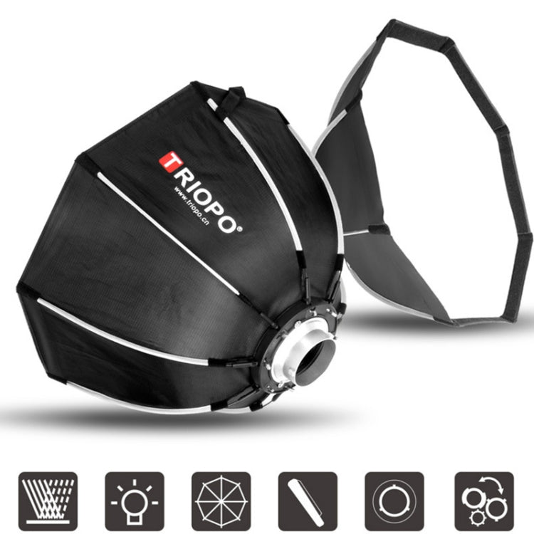 TRIOPO K2-55 55cm Speedlite Flash Octagon Parabolic Softbox Bowens Mount Diffuser(Black) - free shipping - PMC TechLife - Order now!
