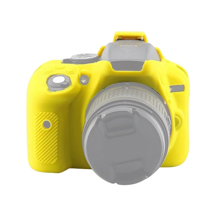Soft Silicone Protective Case for Nikon D5300(Yellow) - Protective Case by PMC TechLife | Online Shopping South Africa | PMC TechLife | Buy Now Pay Later Mobicred