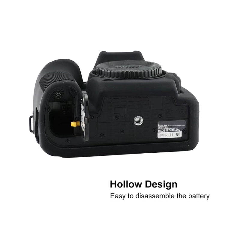 Soft Silicone Protective Case for Nikon D7500(Black) - Protective Case by PMC TechLife | Online Shopping South Africa | PMC TechLife | Buy Now Pay Later Mobicred