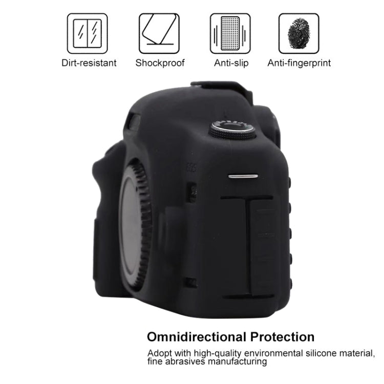 For Canon EOS 5D Mark II Soft Silicone Protective Case(Red) - Protective Case by PMC TechLife | Online Shopping South Africa | PMC TechLife | Buy Now Pay Later Mobicred