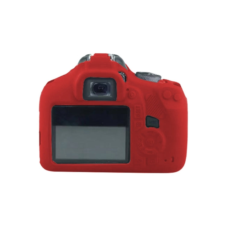Soft Silicone Protective Case for Canon EOS 2000D (Red) - Protective Case by PMC TechLife | Online Shopping South Africa | PMC TechLife | Buy Now Pay Later Mobicred