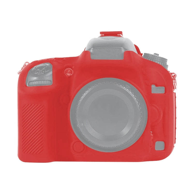 For Nikon D600 / D610 Soft Silicone Protective Case(Red) - Protective Case by PMC TechLife | Online Shopping South Africa | PMC TechLife | Buy Now Pay Later Mobicred