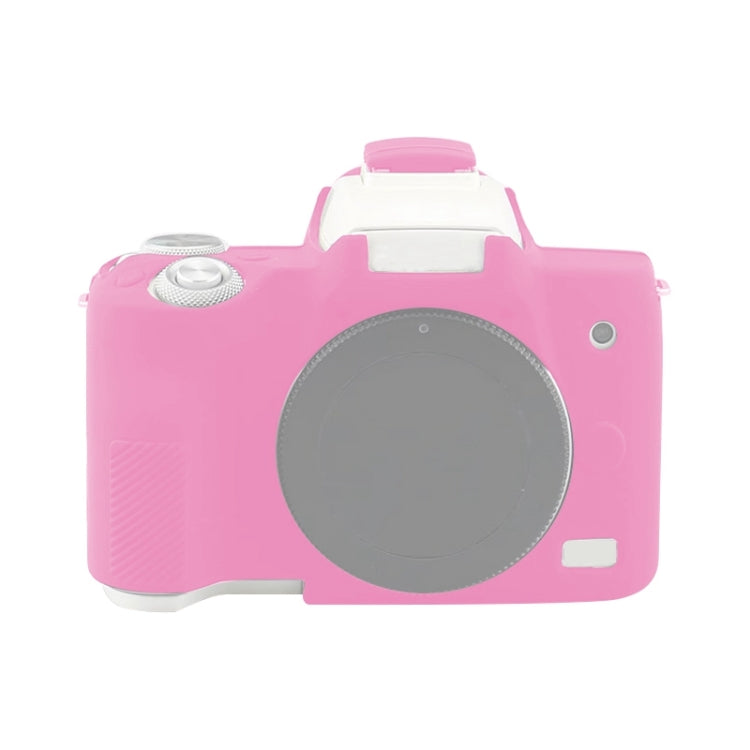 For Canon EOS M50 Mark II / M50 II Soft Silicone Protective Case(Rose Red) - Protective Case by PMC TechLife | Online Shopping South Africa | PMC TechLife | Buy Now Pay Later Mobicred