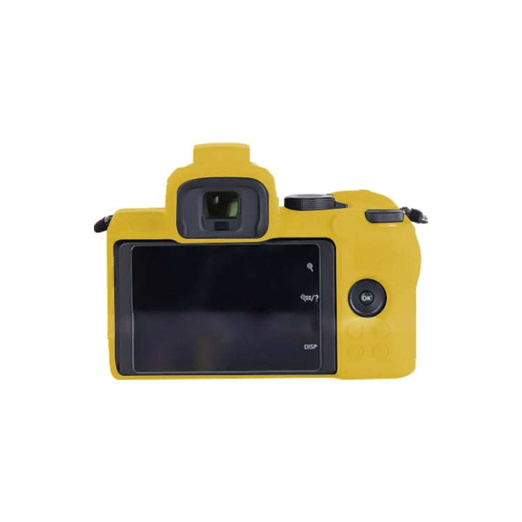 Soft Silicone Protective Case for Nikon Z50 (Yellow) - Protective Case by PMC TechLife | Online Shopping South Africa | PMC TechLife | Buy Now Pay Later Mobicred