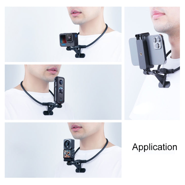 Hands Free Lazy Wearable Neck Camera Holder (Black) - Holder by PMC Jewellery | Online Shopping South Africa | PMC Jewellery | Buy Now Pay Later Mobicred