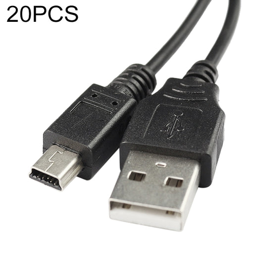 20 PCS Mini 5-Pin USB to USB A Camera Data Cable For Canon, Length: 1.2m -  by PMC Jewellery | Online Shopping South Africa | PMC Jewellery | Buy Now Pay Later Mobicred