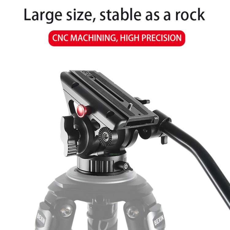 BEXIN VH-105 360 Degree Panorama Heavy Duty Tripod Action Fluid Drag Head (Black) - free shipping - PMC TechLife - Order now!