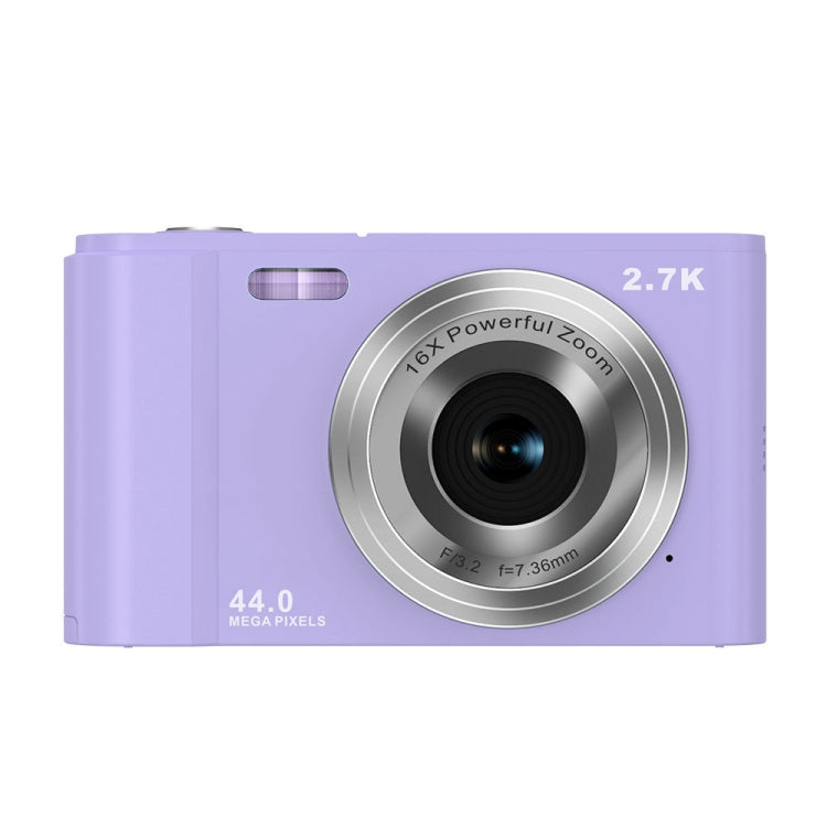 DC302 2.88 inch 44MP 16X Zoom 2.7K Full HD Digital Camera Children Card Camera, UK Plug (Purple) - Children Cameras by PMC Jewellery | Online Shopping South Africa | PMC Jewellery | Buy Now Pay Later Mobicred