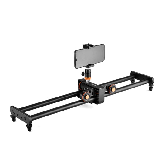 YELANGU L60E 60cm Slide Rail Track + L4 3-Wheel Video Dolly with PC142 Phone Clamp & Ballhead - Camera Slider by YELANGU | Online Shopping South Africa | PMC Jewellery | Buy Now Pay Later Mobicred