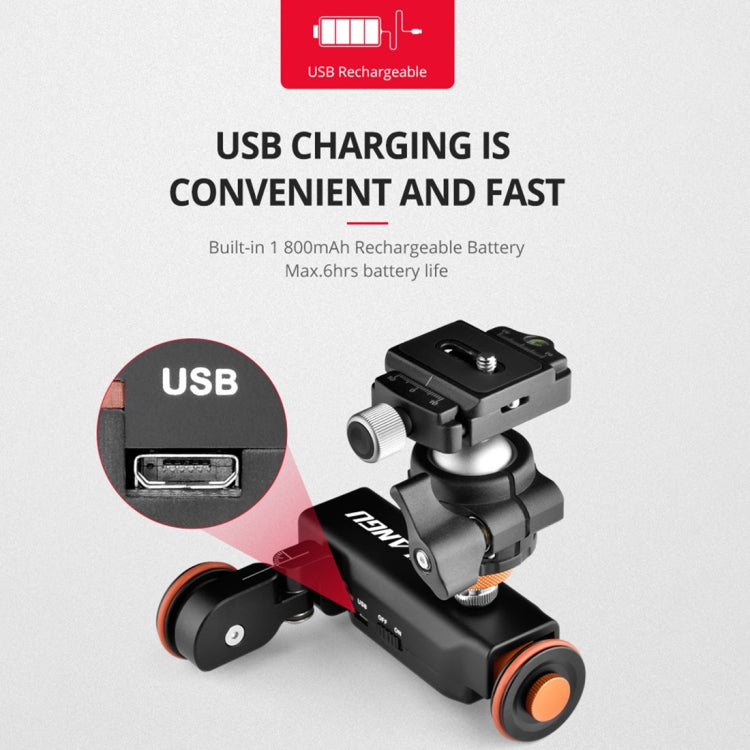 YELANGU L4X Camera Wheel Dolly + PC142 Phone Clamp with Remote, Load: 3kg - free shipping - PMC TechLife - Order now!