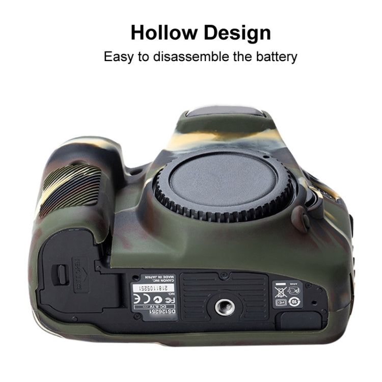 Soft Silicone Protective Case for Canon EOS 7D (Camouflage) - Protective Case by PMC TechLife | Online Shopping South Africa | PMC TechLife | Buy Now Pay Later Mobicred