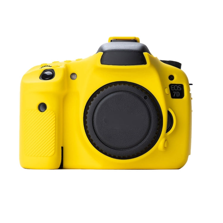 Soft Silicone Protective Case for Canon EOS 7D (Yellow) - Protective Case by PMC TechLife | Online Shopping South Africa | PMC TechLife | Buy Now Pay Later Mobicred