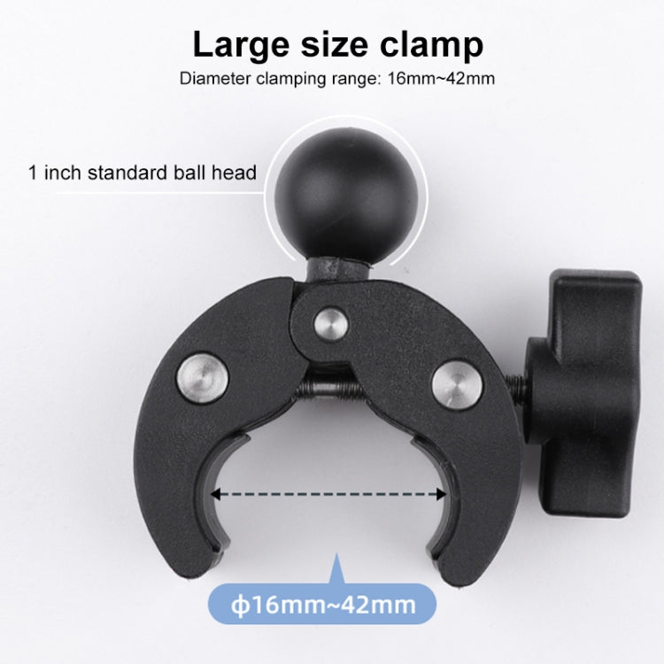 360 Rotation Adjustable Action Camera Bike Motorcycle Handlebar Holder with Phone Clamp (Black) - Bicycle Handlebar Mount by PMC TechLife | Online Shopping South Africa | PMC TechLife | Buy Now Pay Later Mobicred