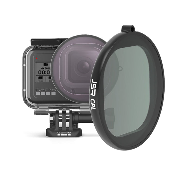 JSR Round Housing CPL Lens Filter for GoPro HERO8 Black - Lens Filter by JSR | Online Shopping South Africa | PMC Jewellery | Buy Now Pay Later Mobicred