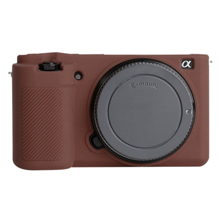 For Sony ZV-E10 Soft Silicone Protective Case (Coffee) - Protective Case by PMC TechLife | Online Shopping South Africa | PMC TechLife