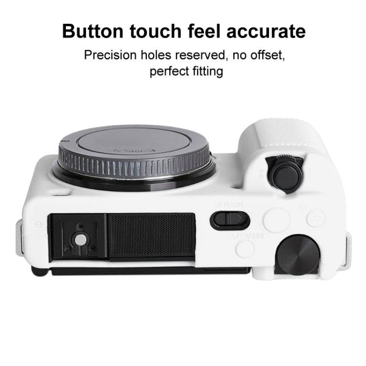 For Sony ZV-E10 Soft Silicone Protective Case (White) - free shipping - PMC TechLife - Order now!