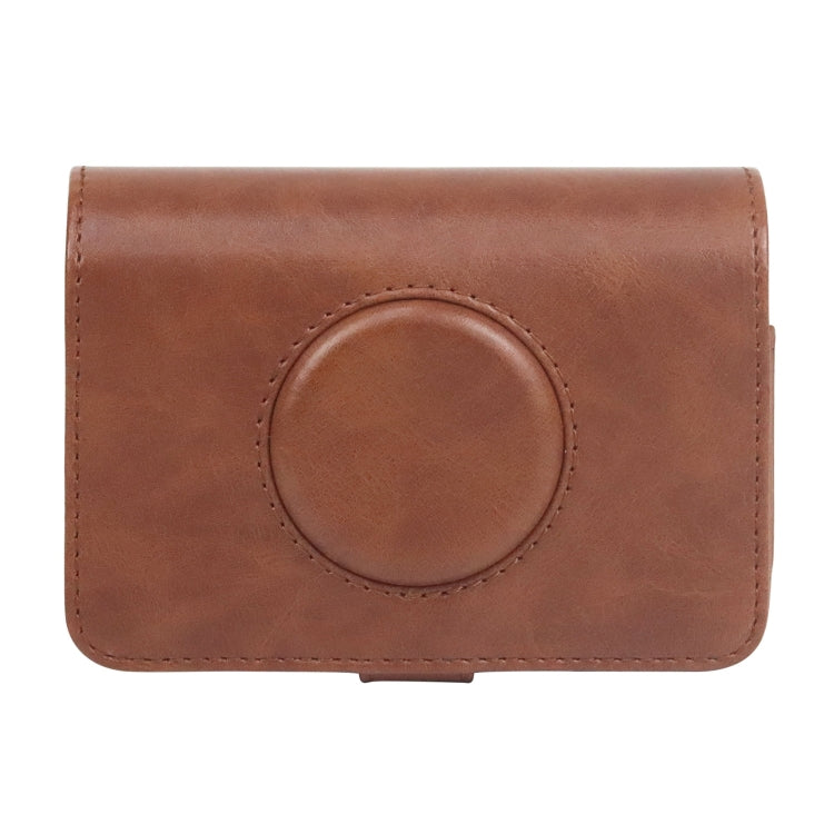 For Kodak PRINTOMATIC Full Body Camera PU Leather Case Bag with Strap (Brown) - Leather Bag by PMC TechLife | Online Shopping South Africa | PMC TechLife | Buy Now Pay Later Mobicred