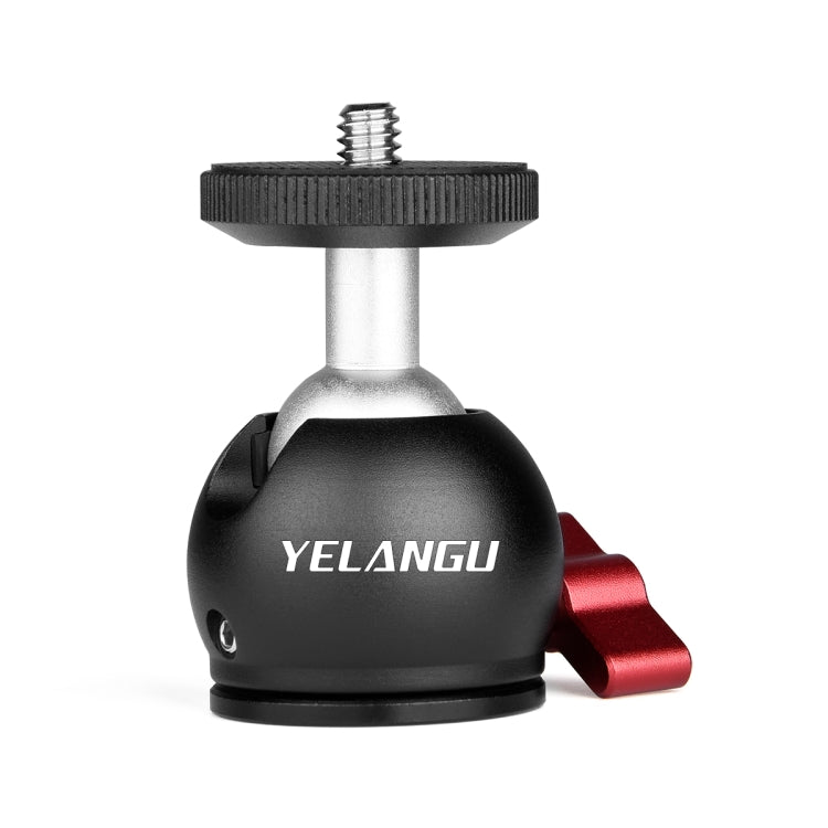 YELANGU 360 Degree Panoramic Metal Tripod Ball Head Adapter for Dolly Car (Black) - Tripod Heads by YELANGU | Online Shopping South Africa | PMC TechLife | Buy Now Pay Later Mobicred