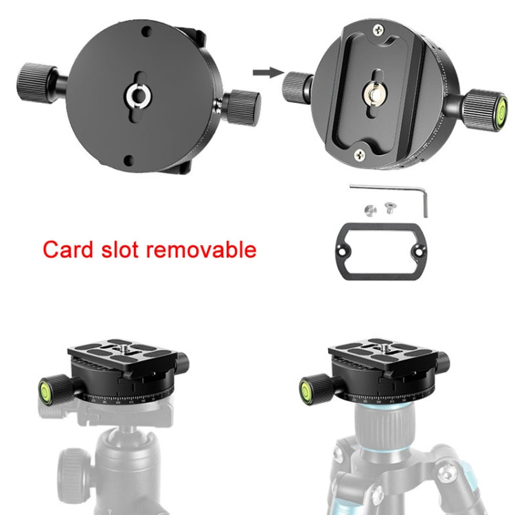 BEXIN QJ-08 Panoramic Rotary Quick Release Clamp Base Tripod Mount - Quick Release Plate by PMC TechLife | Online Shopping South Africa | PMC TechLife | Buy Now Pay Later Mobicred