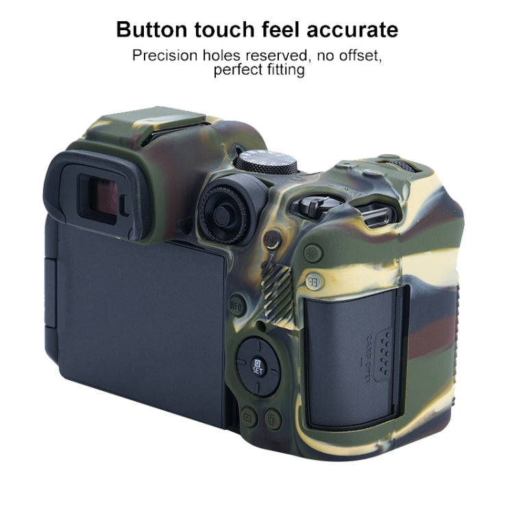 For Canon EOS R7 Soft Silicone Protective Case (Camouflage) - Protective Case by PMC TechLife | Online Shopping South Africa | PMC TechLife | Buy Now Pay Later Mobicred