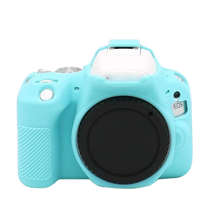 For Canon EOS 250D Soft Silicone Protective Case (Blue) - Protective Case by PMC TechLife | Online Shopping South Africa | PMC TechLife | Buy Now Pay Later Mobicred