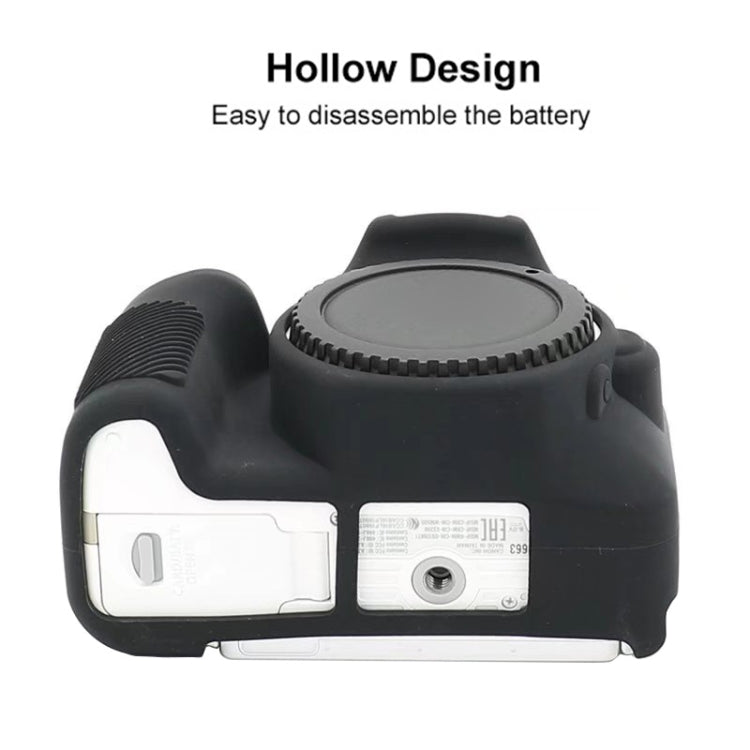 For Canon EOS 250D Soft Silicone Protective Case (Camouflage) - Protective Case by PMC TechLife | Online Shopping South Africa | PMC TechLife | Buy Now Pay Later Mobicred