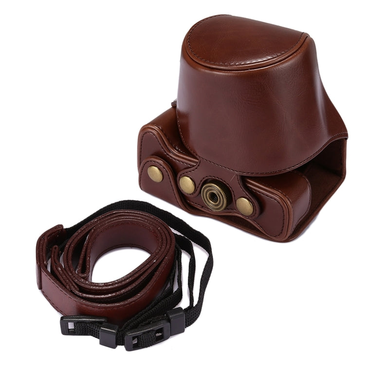 Full Body Camera PU Leather Case Bag with Strap for Canon EOS M5 (Coffee) - free shipping - PMC TechLife - Order now!