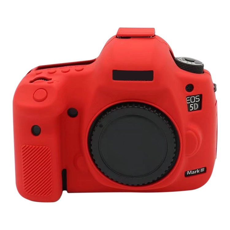 For Canon EOS 5DS Soft Silicone Protective Case (Red) - Protective Case by PMC TechLife | Online Shopping South Africa | PMC TechLife | Buy Now Pay Later Mobicred
