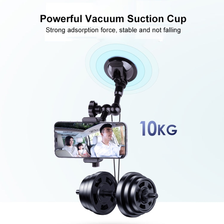 27cm Single Suction Cup Articulating Friction Magic Arm Phone Clamp Mount (Black) - Holder by PMC Jewellery | Online Shopping South Africa | PMC Jewellery | Buy Now Pay Later Mobicred