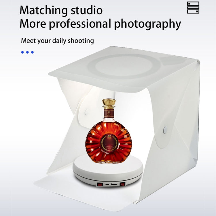 25cm LED Light Electric Rotating Display Stand Turntable (White) -  by PMC TechLife | Online Shopping South Africa | PMC TechLife | Buy Now Pay Later Mobicred