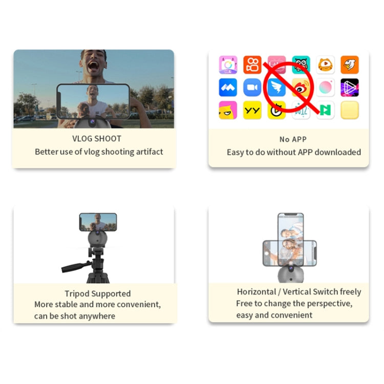 Q9 Al Gesture Recognition Two Axis Follow-up Cloud Platform(Dark Gray) - Tripod Heads by PMC TechLife | Online Shopping South Africa | PMC TechLife | Buy Now Pay Later Mobicred