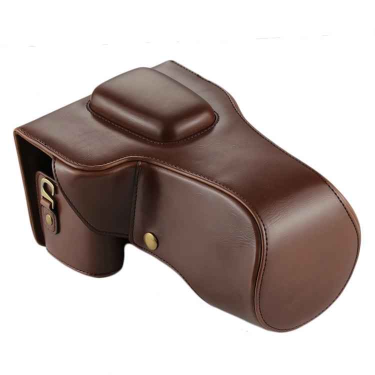Full Body Camera PU Leather Case Bag for Canon EOS 760D / 750D (18-135mm Lens) (Coffee) - free shipping - PMC TechLife - Order now!