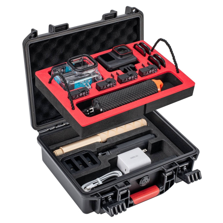 For Insta360 Ace / Ace Pro STARTRC Waterproof Dual-layer Suitcase Storage Box (Black) - free shipping - PMC TechLife - Order now!