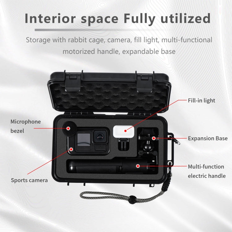 For GoPro HERO STARTRC Waterproof ABS Suitcase Shoulder Storage Box (Black) - free shipping - PMC TechLife - Order now!