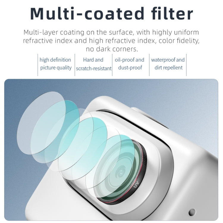 For Insta360 GO 3S STARTRC MCUV Camera Lens Filter (Black Red) - free shipping - PMC TechLife - Order now!