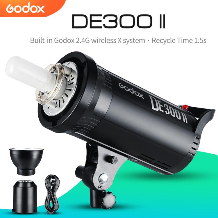 Godox DE300II 300Ws Studio Flash Light Strobe Lamp Head Bowens Mount Speedlight (EU Plug) - free shipping - PMC TechLife - Order now!