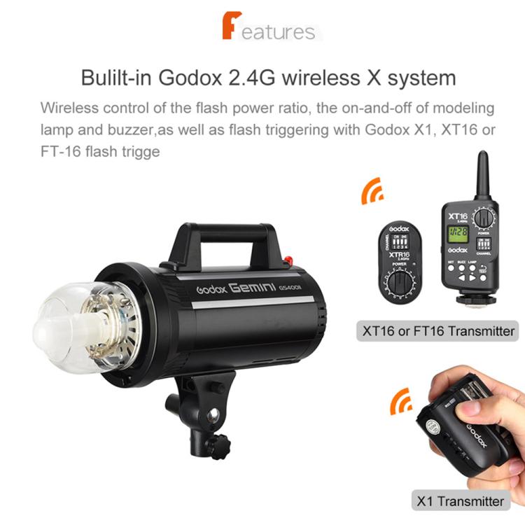 Godox Gemini GS300II Studio Flash Light 300Ws Bowens Mount Strobe Flash (US Plug) - free shipping - PMC TechLife - Order now!