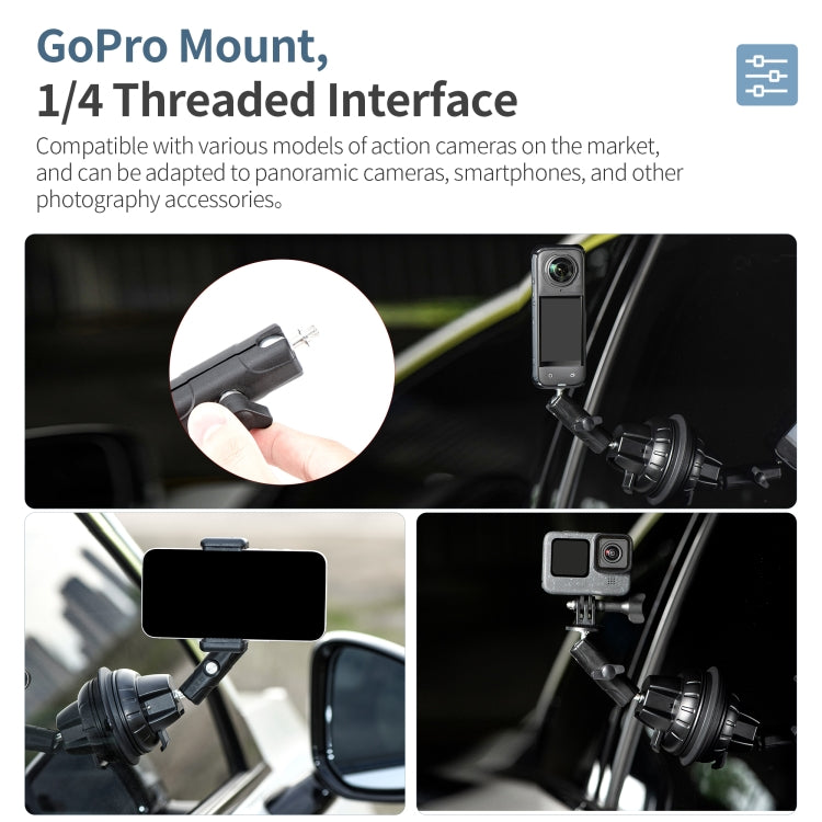 STARTRC Suction Cup Holder Bracket with Phone Clamp (Black) - free shipping - PMC TechLife - Order now!