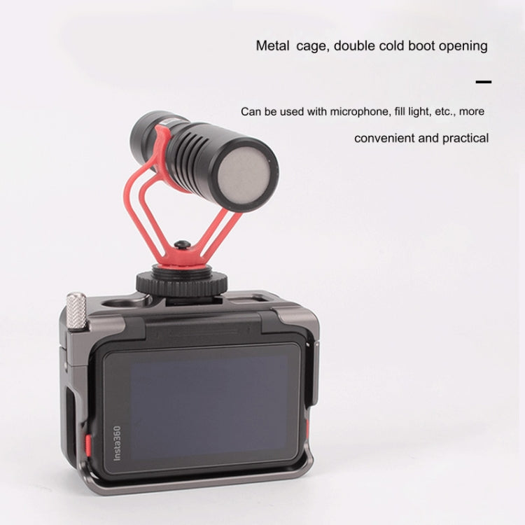 For Insta360 Ace Pro / Ace Aluminum Alloy Metal Rabbit Cage Frame (Grey) - Mount & Holder by PMC TechLife | Online Shopping South Africa | PMC TechLife | Buy Now Pay Later Mobicred