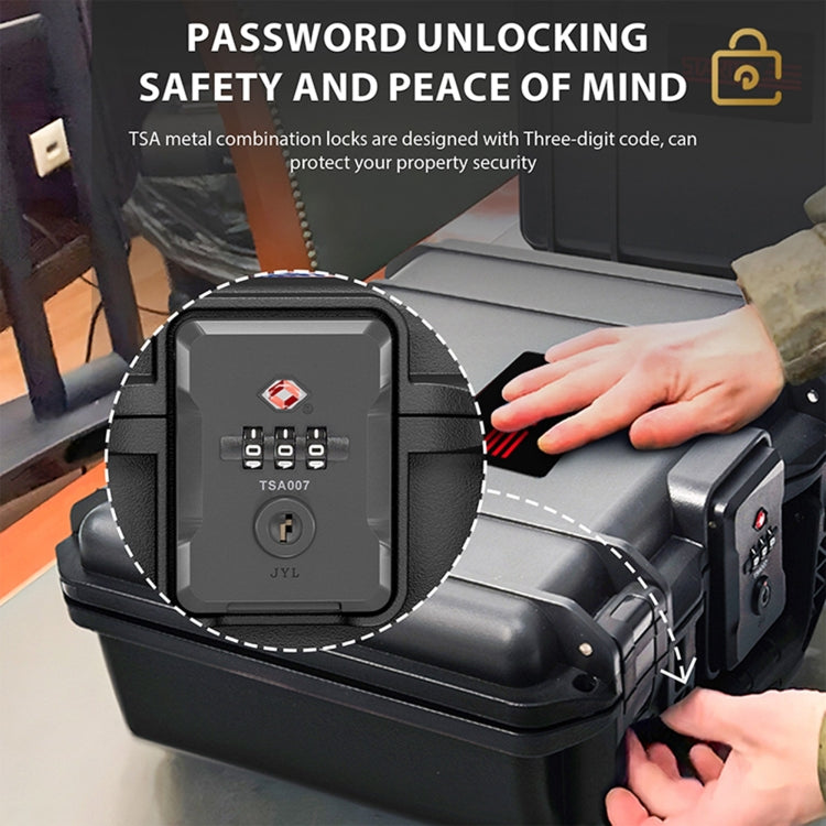 STARTRC DIY Combination Lock Waterproof Dual-layer Suitcase Storage Box (Black) - free shipping - PMC TechLife - Order now!