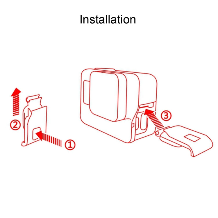 For GoPro HERO5 / HERO7 Black Side Interface Door Cover Repair Part(Grey) -  by PMC TechLife | Online Shopping South Africa | PMC TechLife | Buy Now Pay Later Mobicred