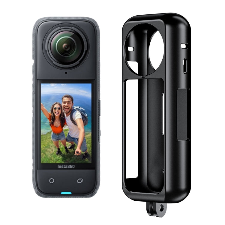For Insta360 X4 Aluminum Alloy Metal Protective Cage Housing Frame (Black) - free shipping - PMC TechLife - Order now!