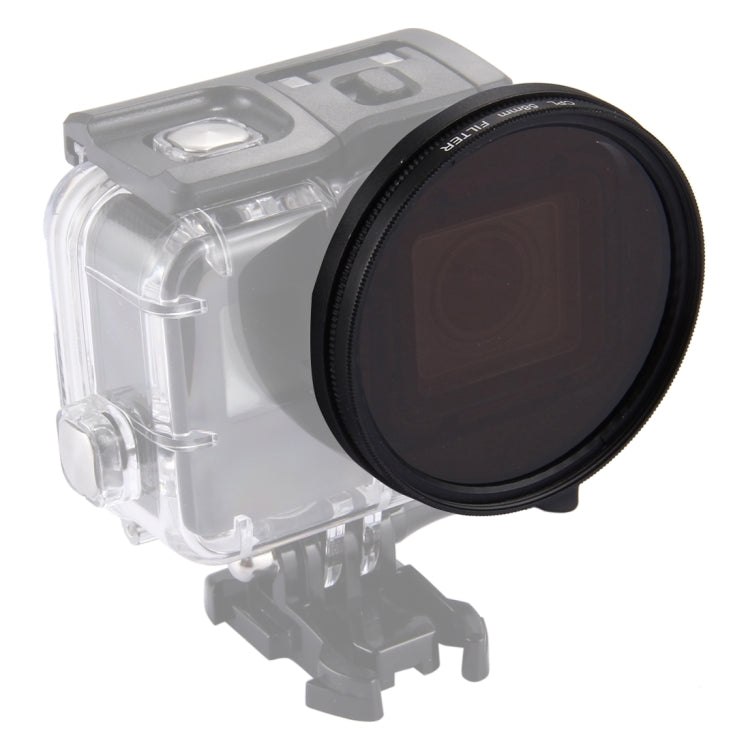 58mm 3 in 1 Round Circle CPL Lens Filter with Cap for GoPro HERO7 Black/6 /5 - Lens Filter by JSR | Online Shopping South Africa | PMC TechLife | Buy Now Pay Later Mobicred