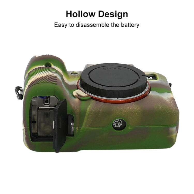 For Sony A7 III / ILCE-7M3 / A7R III Soft Silicone Protective Case(Camouflage) - Protective Case by PMC TechLife | Online Shopping South Africa | PMC TechLife | Buy Now Pay Later Mobicred