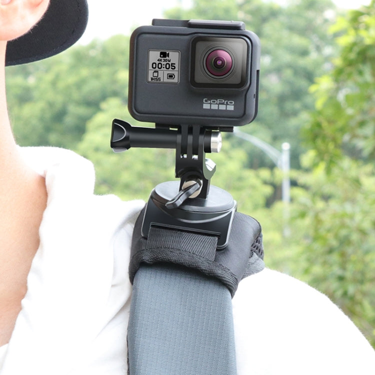 Hook and Loop Fastener Backpack Rec-Mounts Clip Clamp Mount with Screw for GoPro HERO9 Black / HERO8 Black /7 /6 /5 /5 Session /4 Session /4 /3+ /3 /2 /1, DJI Osmo Action, Xiaoyi and Other Action Cameras -  by PMC Jewellery | Online Shopping South Africa | PMC Jewellery | Buy Now Pay Later Mobicred