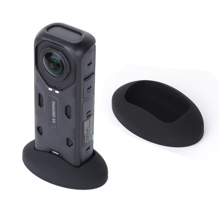 For Insta360 X4 Silicone Base Desktop Stand (Black) - Mount & Holder by PMC TechLife | Online Shopping South Africa | PMC TechLife