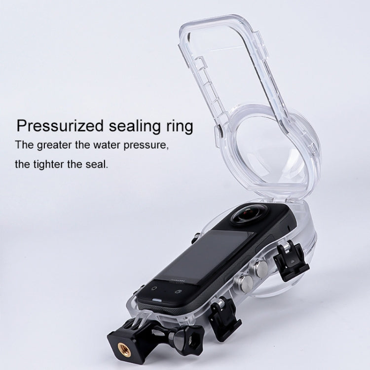 For Insta360 X3 Camera 50m Waterproof Sealed Diving Case (Transparent) - Case & Bags by PMC TechLife | Online Shopping South Africa | PMC TechLife | Buy Now Pay Later Mobicred