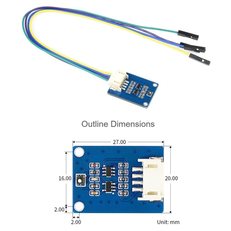 Waveshare SGP40 VOC Volatile Organic Compounds Gas Sensor, I2C Bus - Modules Expansions Accessories by WAVESHARE | Online Shopping South Africa | PMC Jewellery | Buy Now Pay Later Mobicred