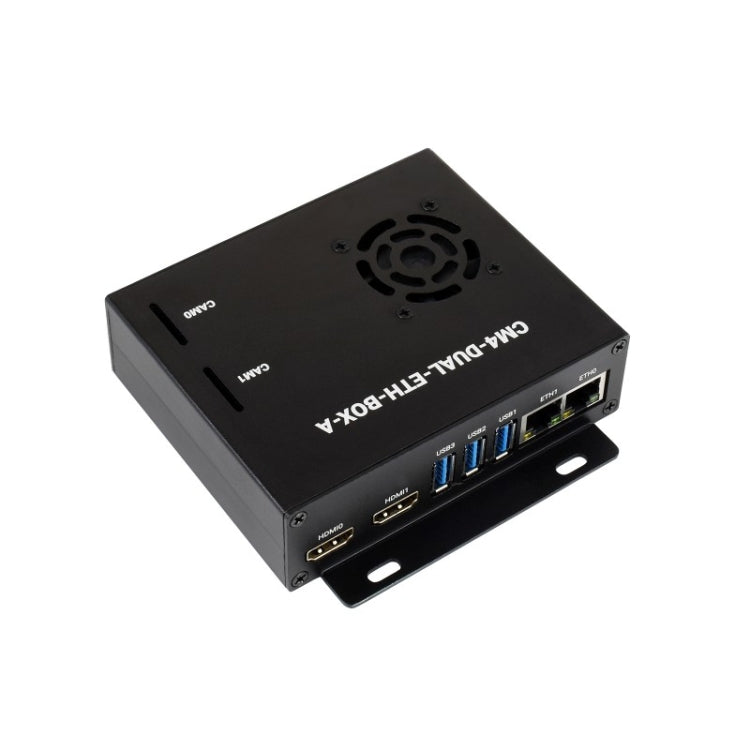 Waveshare Dual Gigabit Ethernet Mini-Computer with Metal Case & Cooling Fan for Raspberry Pi CM4(US Plug) - free shipping - PMC Jewellery - Order now!